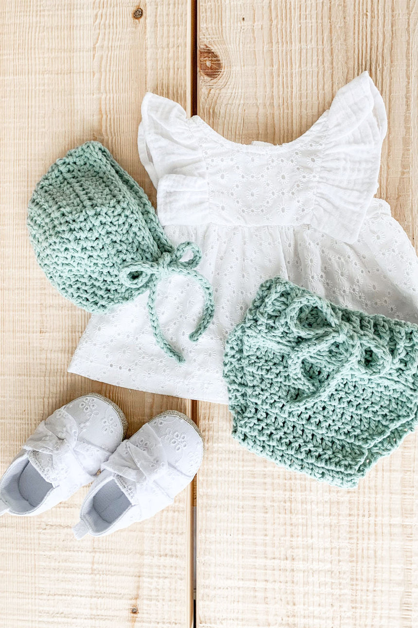 Crochet Vintage Baby Set