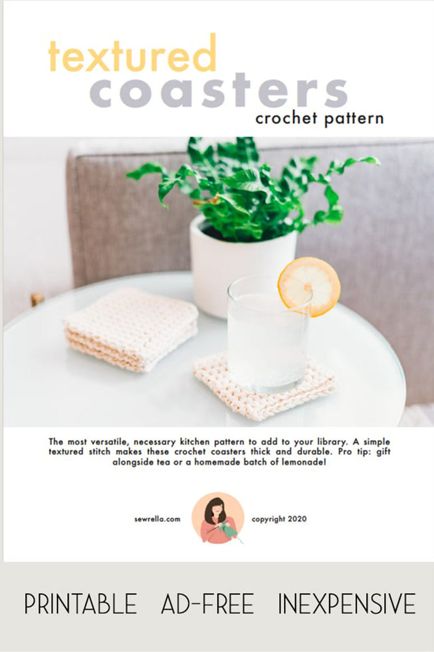 Textured Crochet Coasters