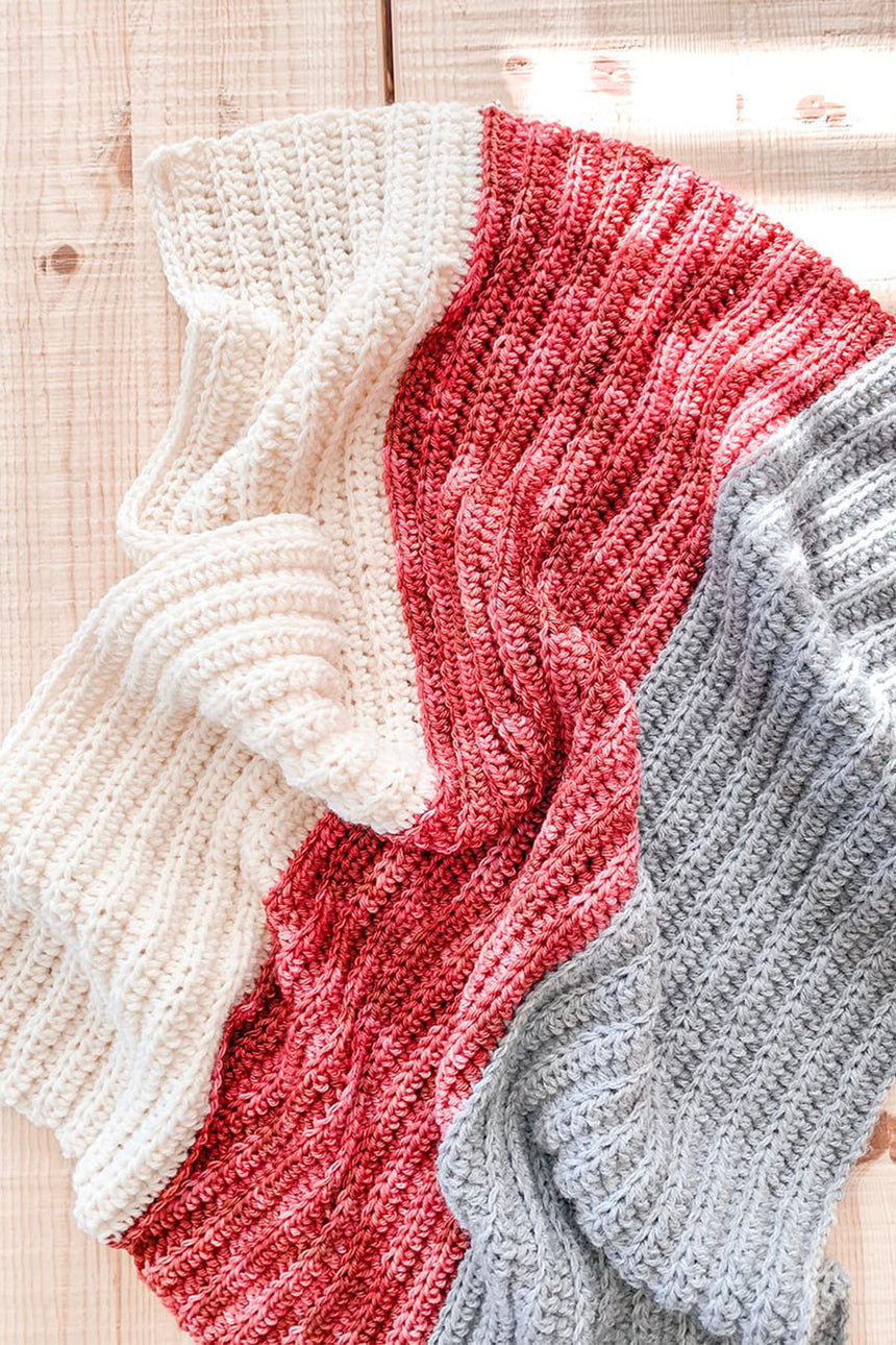 Yarn and Colors Rainbow Rug Crochet Kit 
